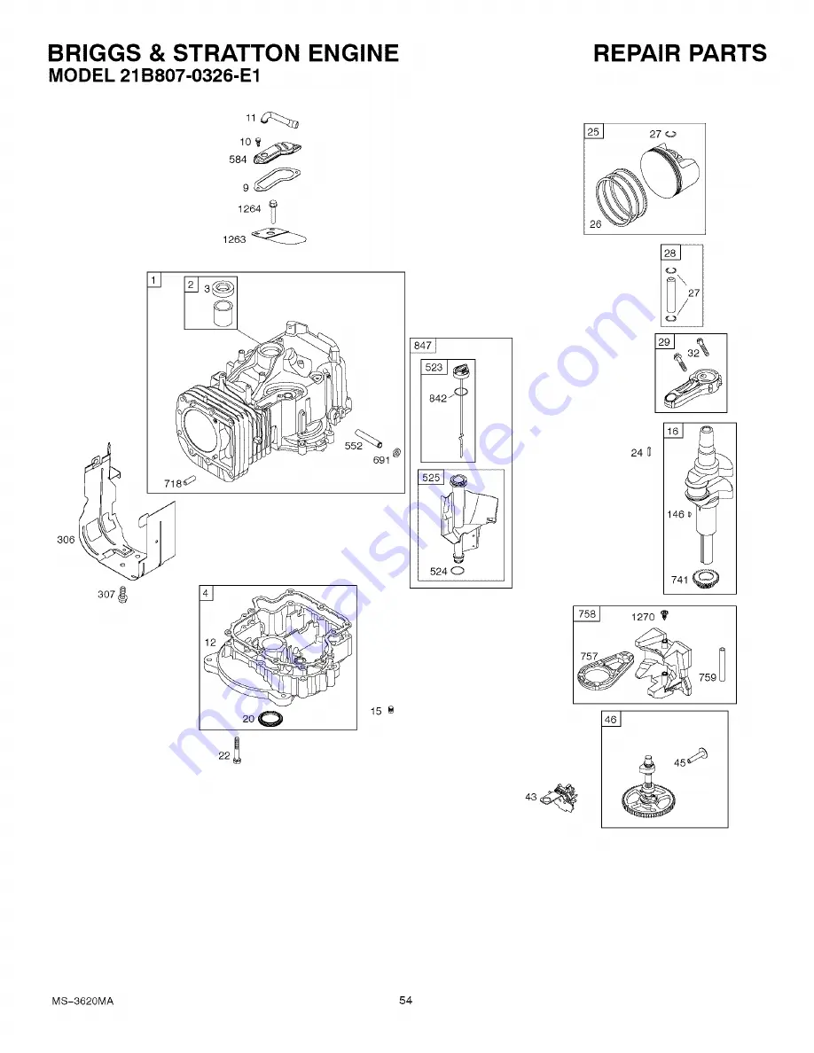 Craftsman 536.270320 Скачать руководство пользователя страница 54