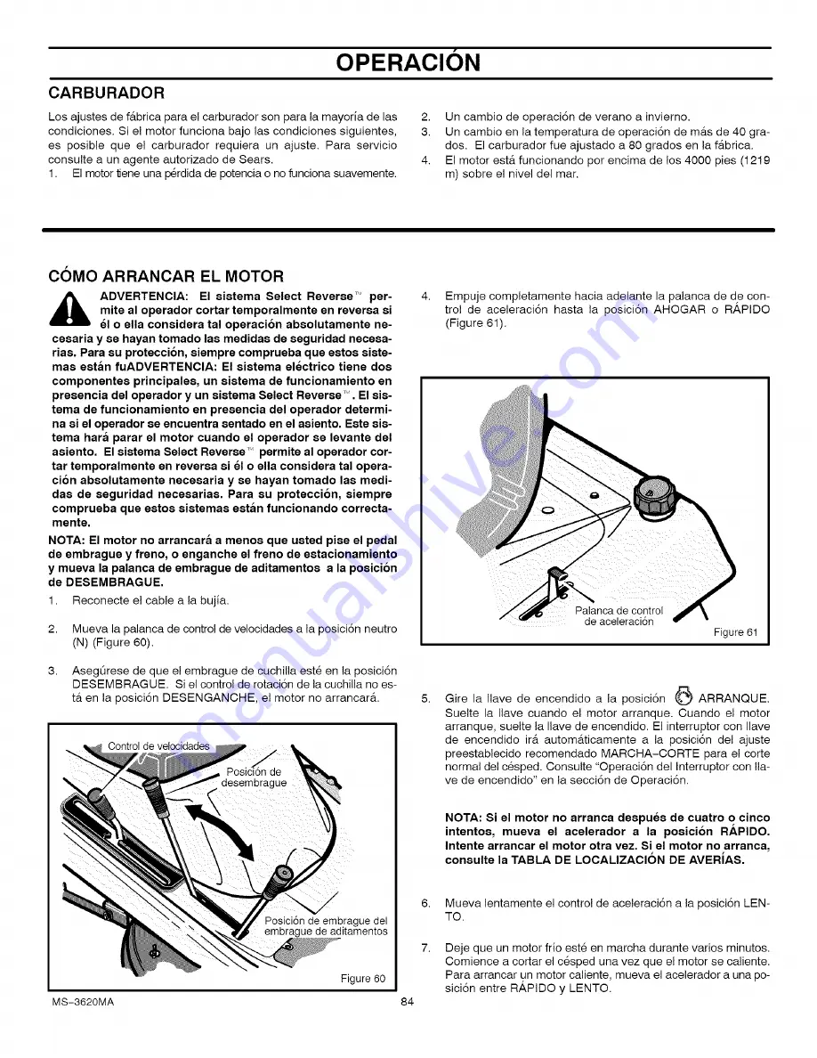 Craftsman 536.270320 Operator'S Manual Download Page 84