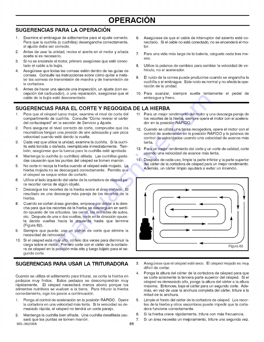 Craftsman 536.270320 Operator'S Manual Download Page 86