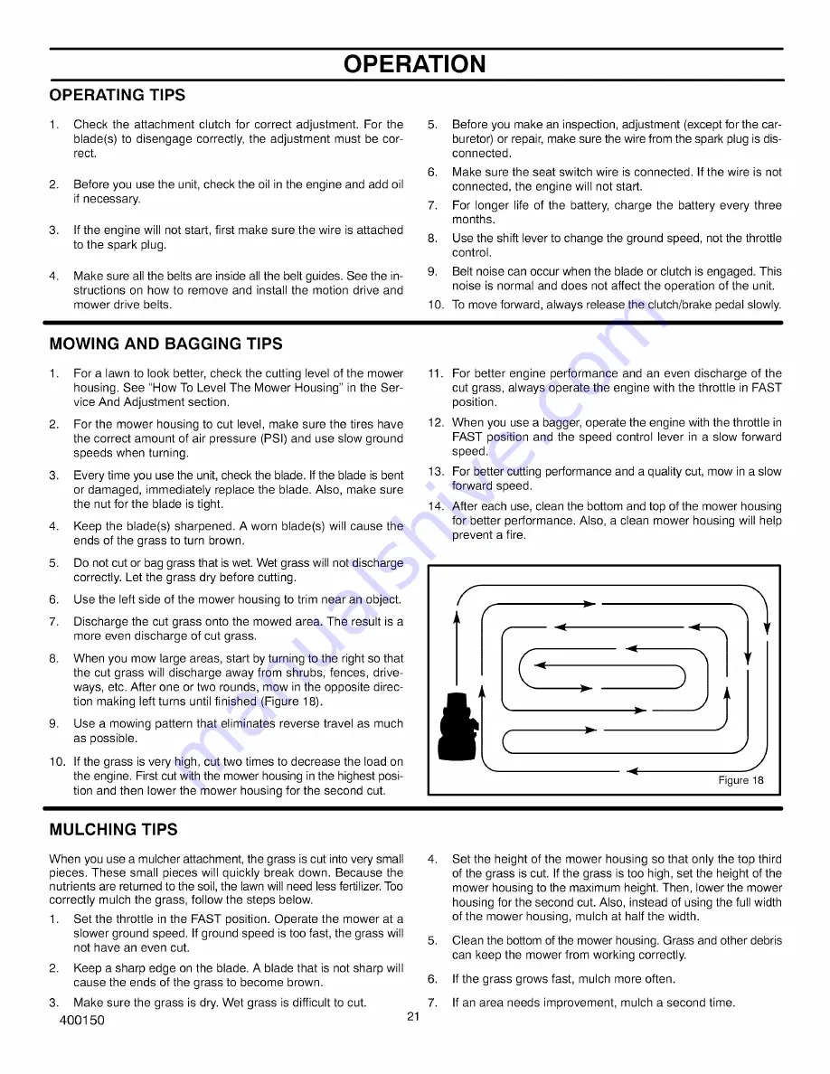 Craftsman 536.270321 Operator'S Manual Download Page 21