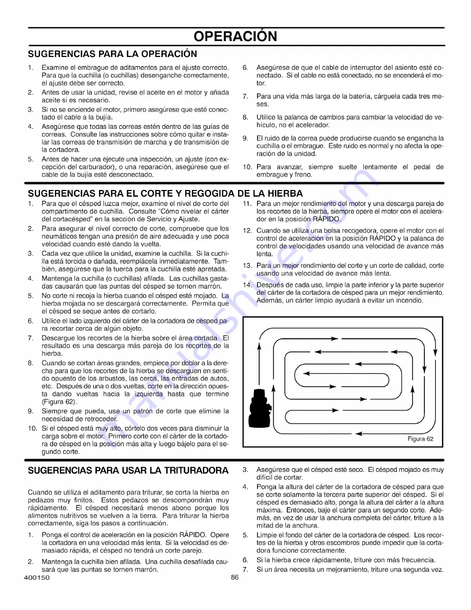 Craftsman 536.270321 Operator'S Manual Download Page 86