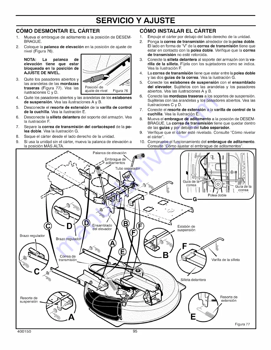 Craftsman 536.270321 Operator'S Manual Download Page 95