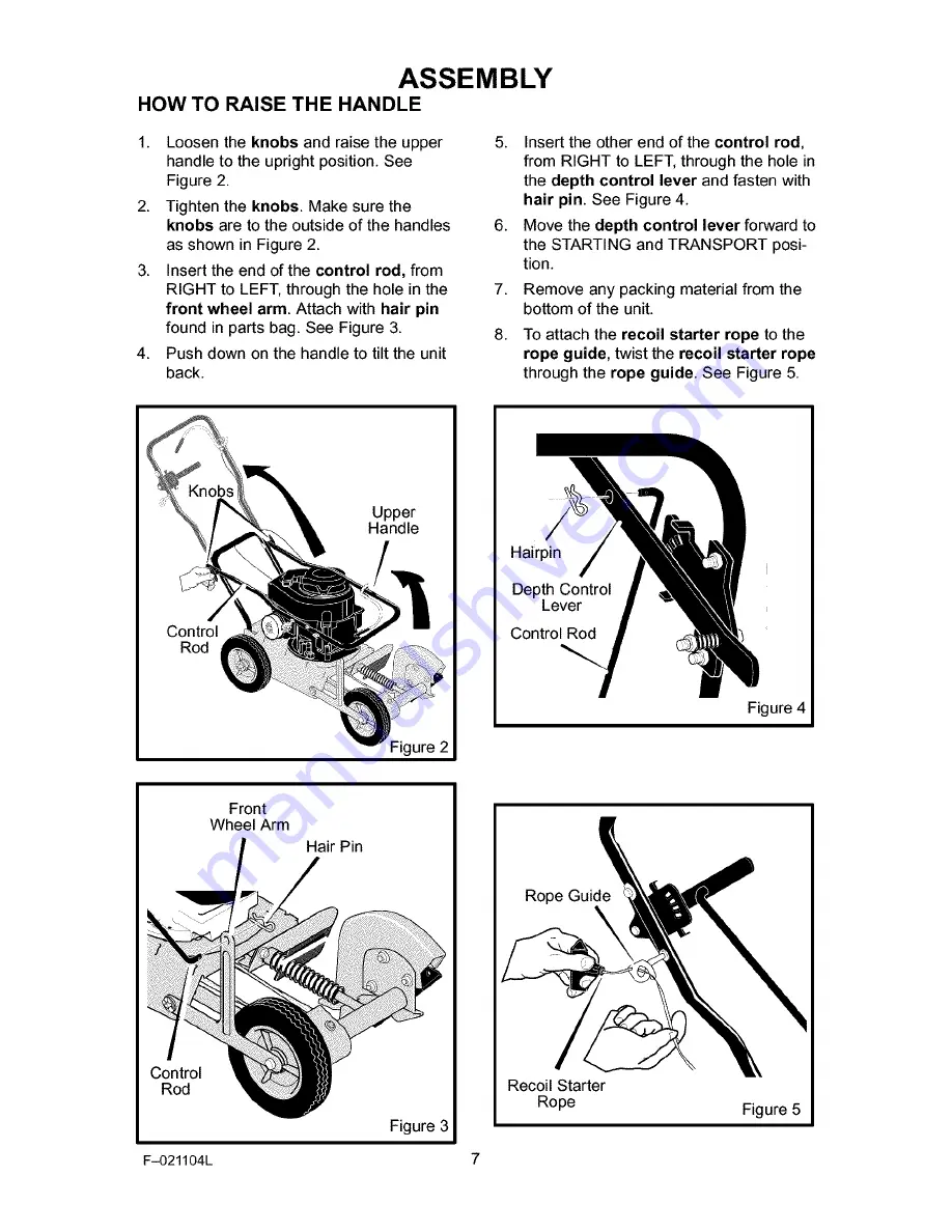 Craftsman 536.772320 Operator'S Manual Download Page 7