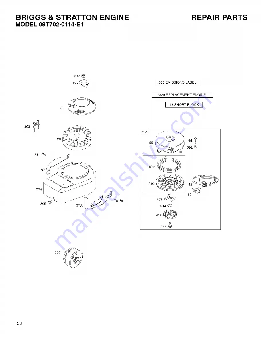 Craftsman 536.772330 Operator'S Manual Download Page 38