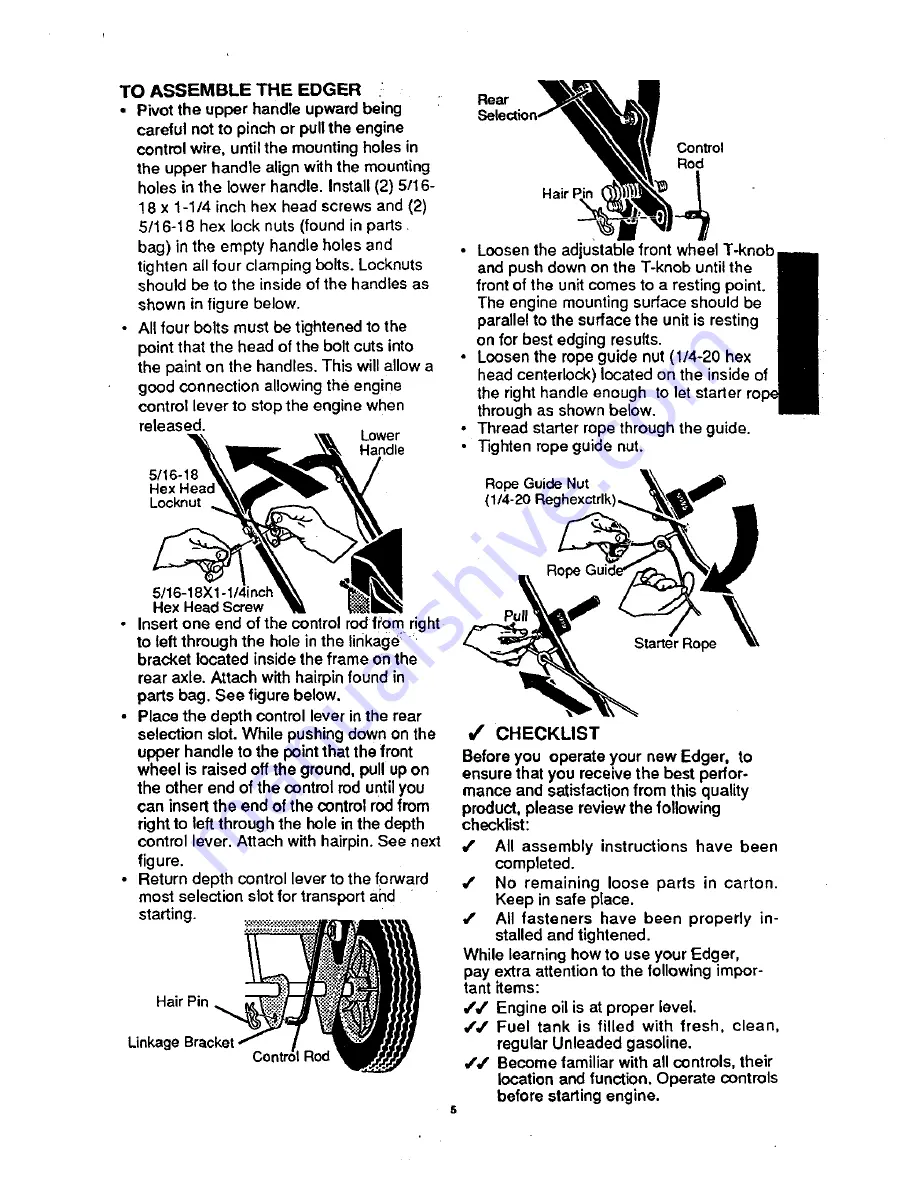 Craftsman 536.797400 Operating Instructions Manual Download Page 5