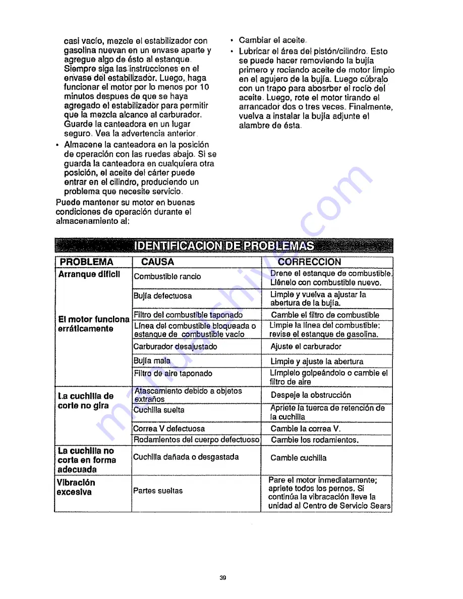 Craftsman 536.797470 Owner'S Manual Download Page 39