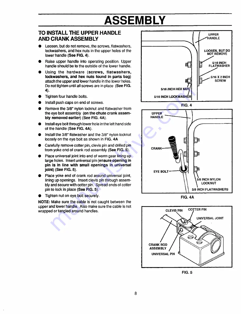 Craftsman 536.884780 Owner'S Manual Download Page 8