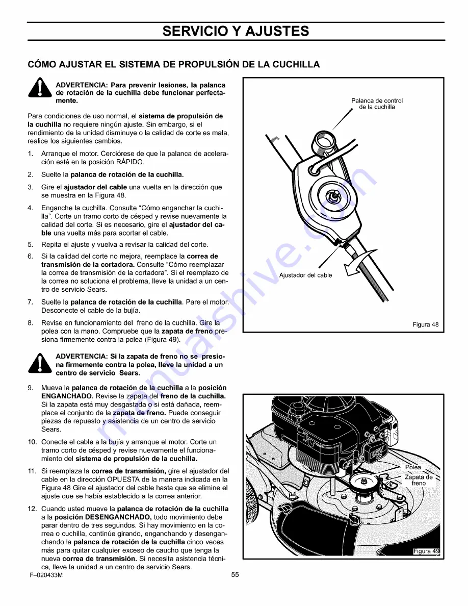 Craftsman 536.885601 Скачать руководство пользователя страница 55