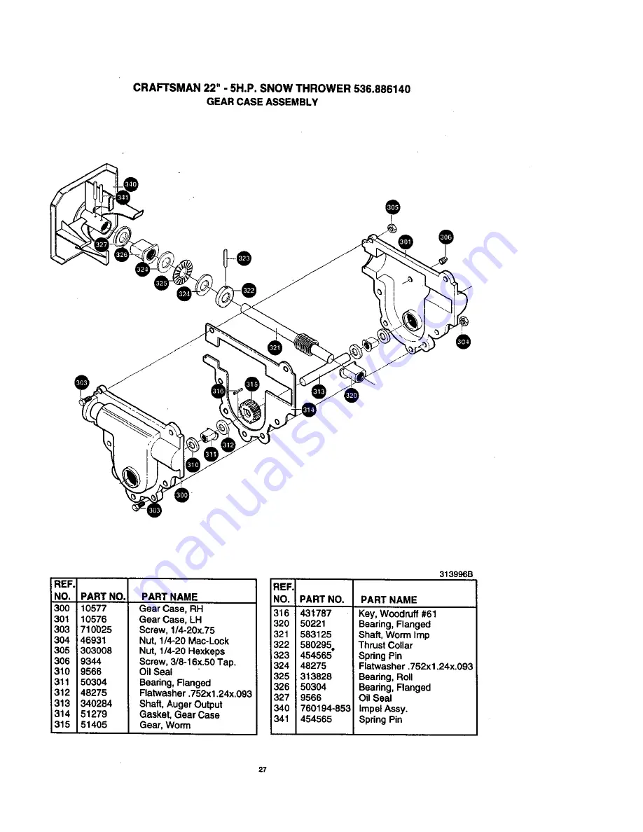 Craftsman 536.88614 Скачать руководство пользователя страница 27