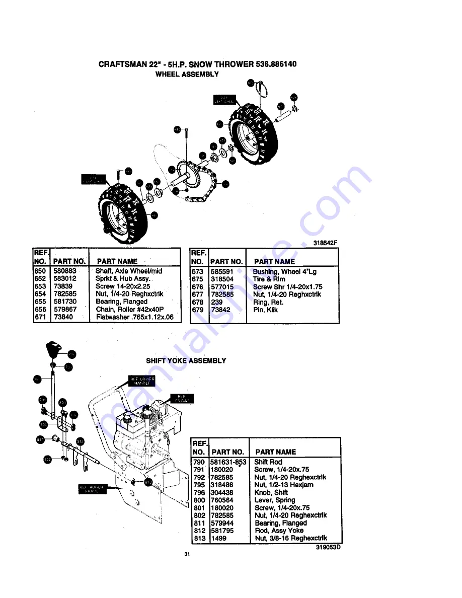 Craftsman 536.88614 Instructions Manual Download Page 31