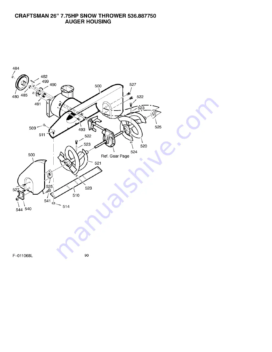 Craftsman 536.887750 Скачать руководство пользователя страница 90