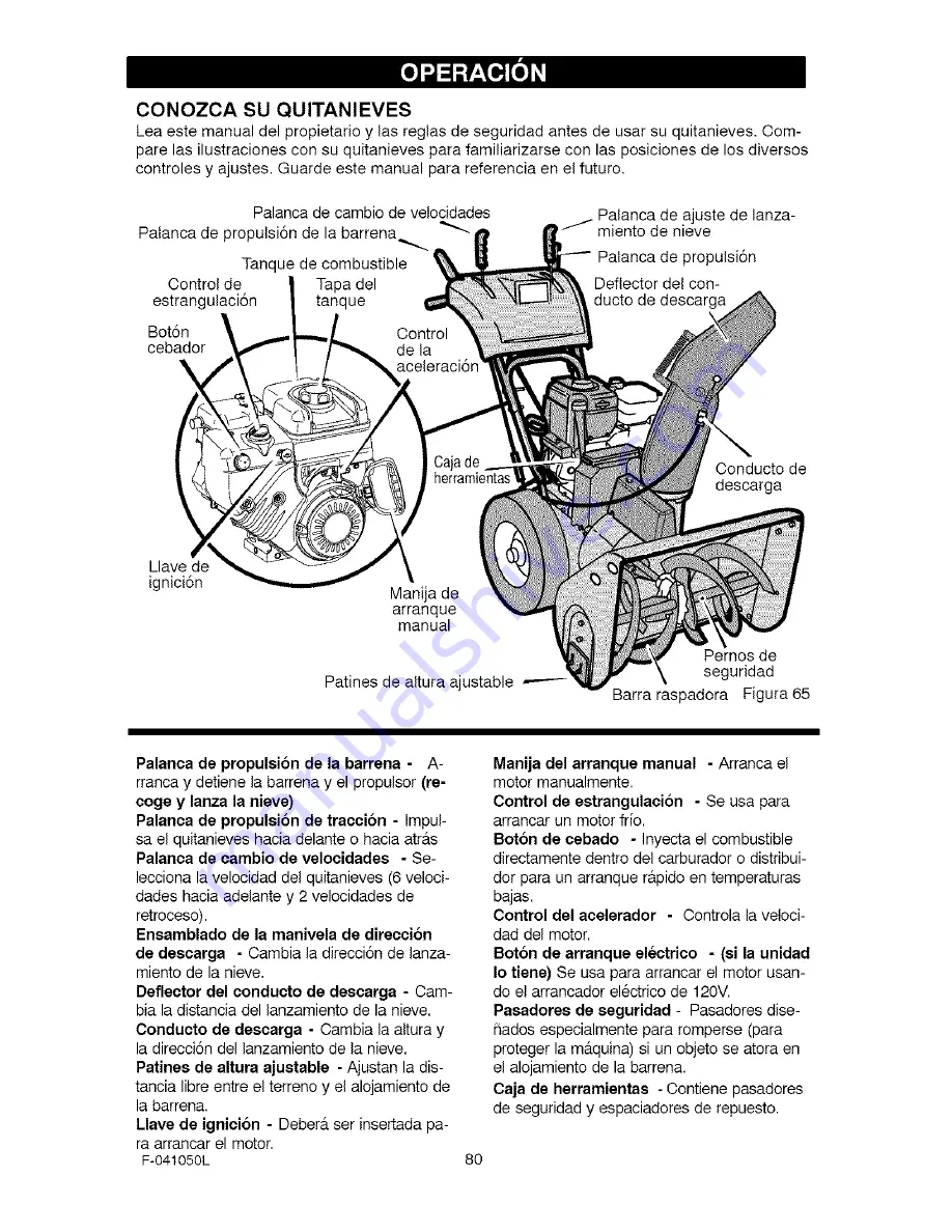 Craftsman 536.888110 Operation Manual Download Page 80