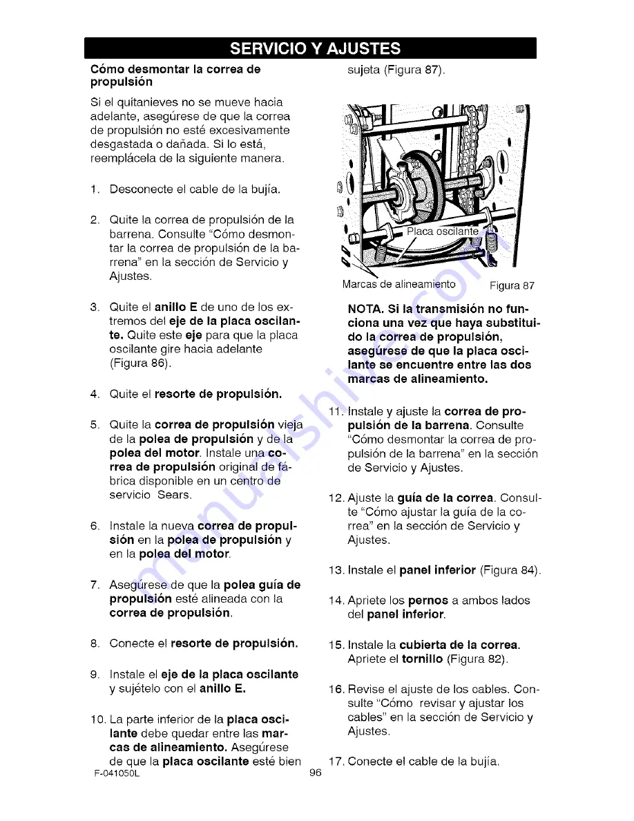 Craftsman 536.888110 Operation Manual Download Page 96