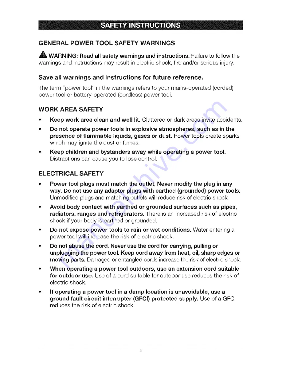 Craftsman 5727.1 Operator'S Manual Download Page 6