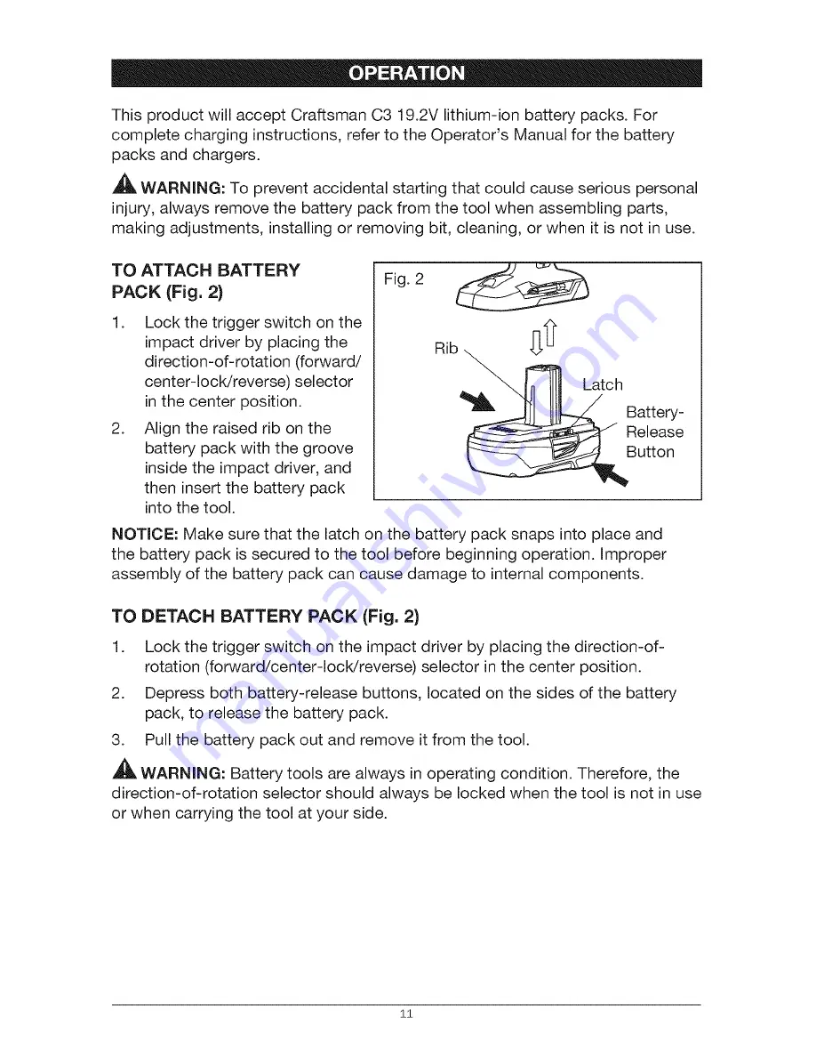 Craftsman 5727.1 Operator'S Manual Download Page 11