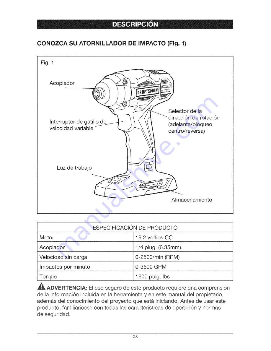 Craftsman 5727.1 Скачать руководство пользователя страница 28