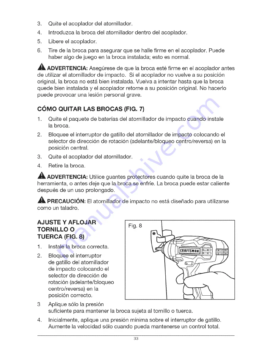 Craftsman 5727.1 Скачать руководство пользователя страница 33