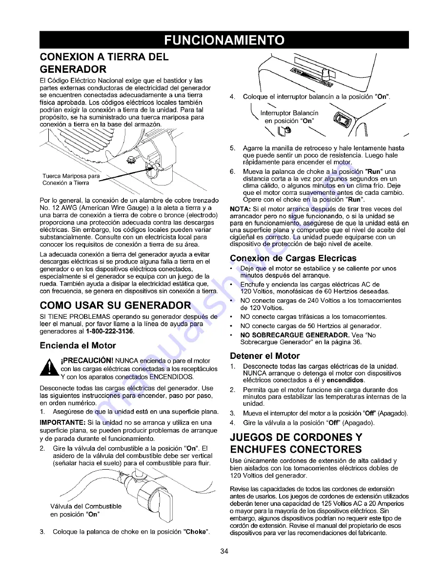 Craftsman 580.323600 Owner'S Manual Download Page 34