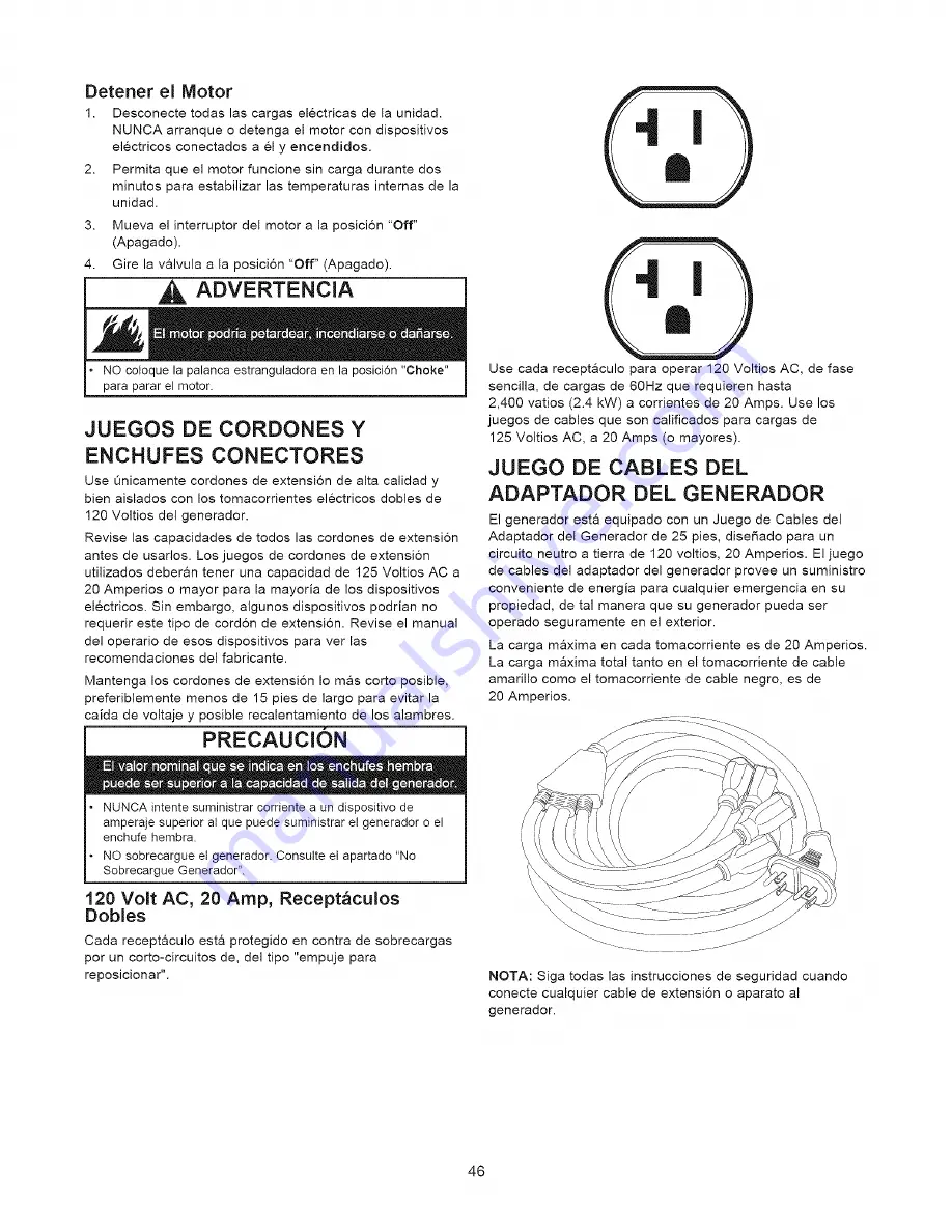 Craftsman 580.323611 Operator'S Manual Download Page 46