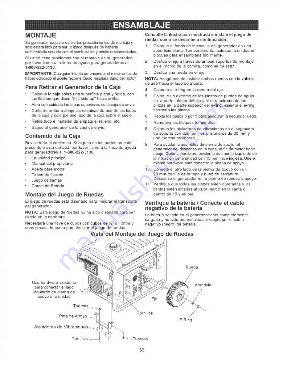 Craftsman 580.326300 Скачать руководство пользователя страница 36