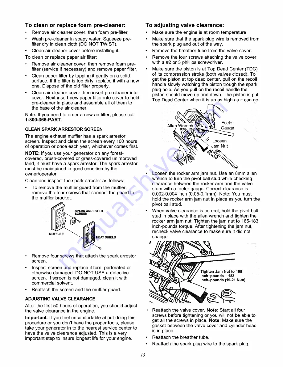 Craftsman 580.327181 Operator'S Manual Download Page 13