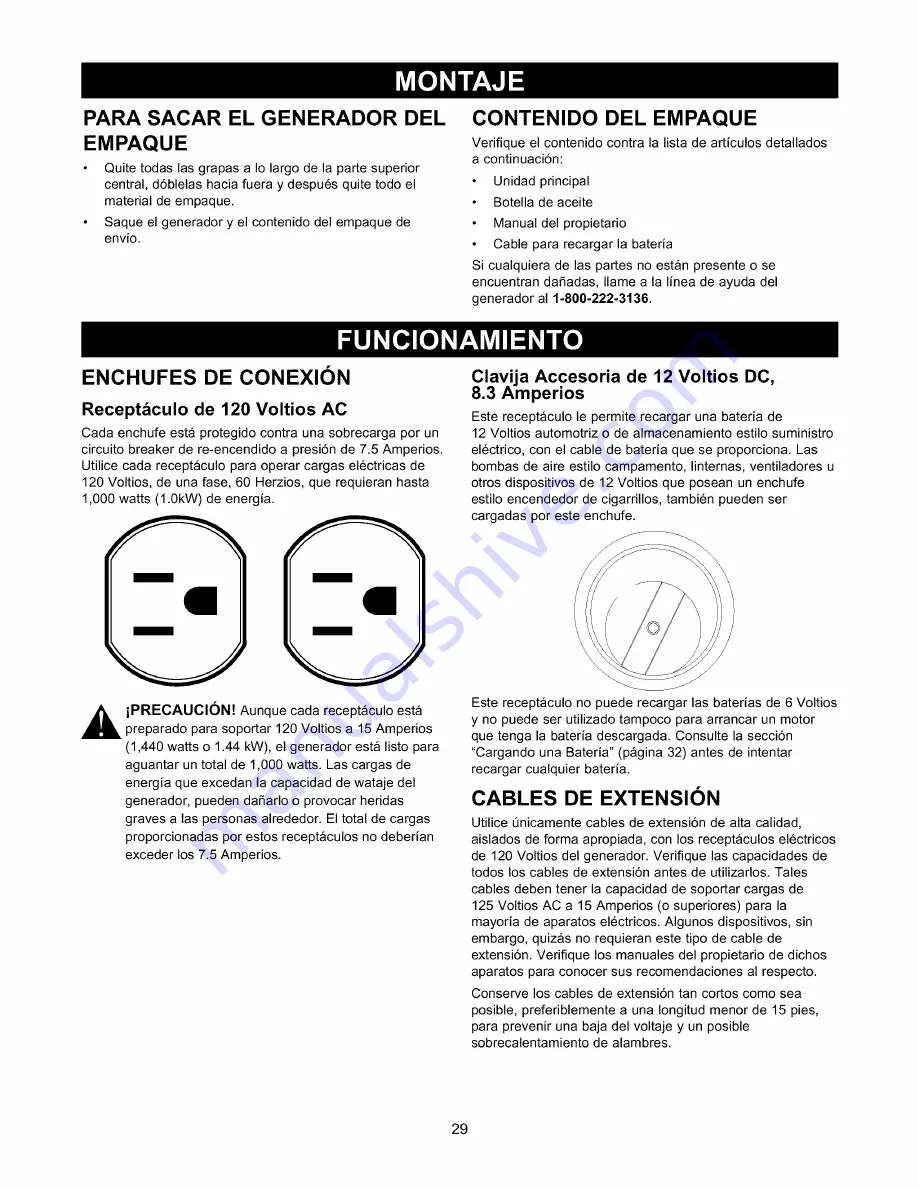 Craftsman 580.329100 Owner'S Manual Download Page 29