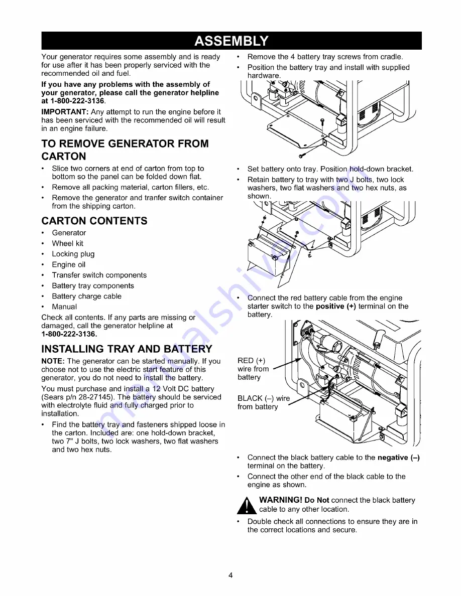 Craftsman 580.329180 Owner'S Manual Download Page 4