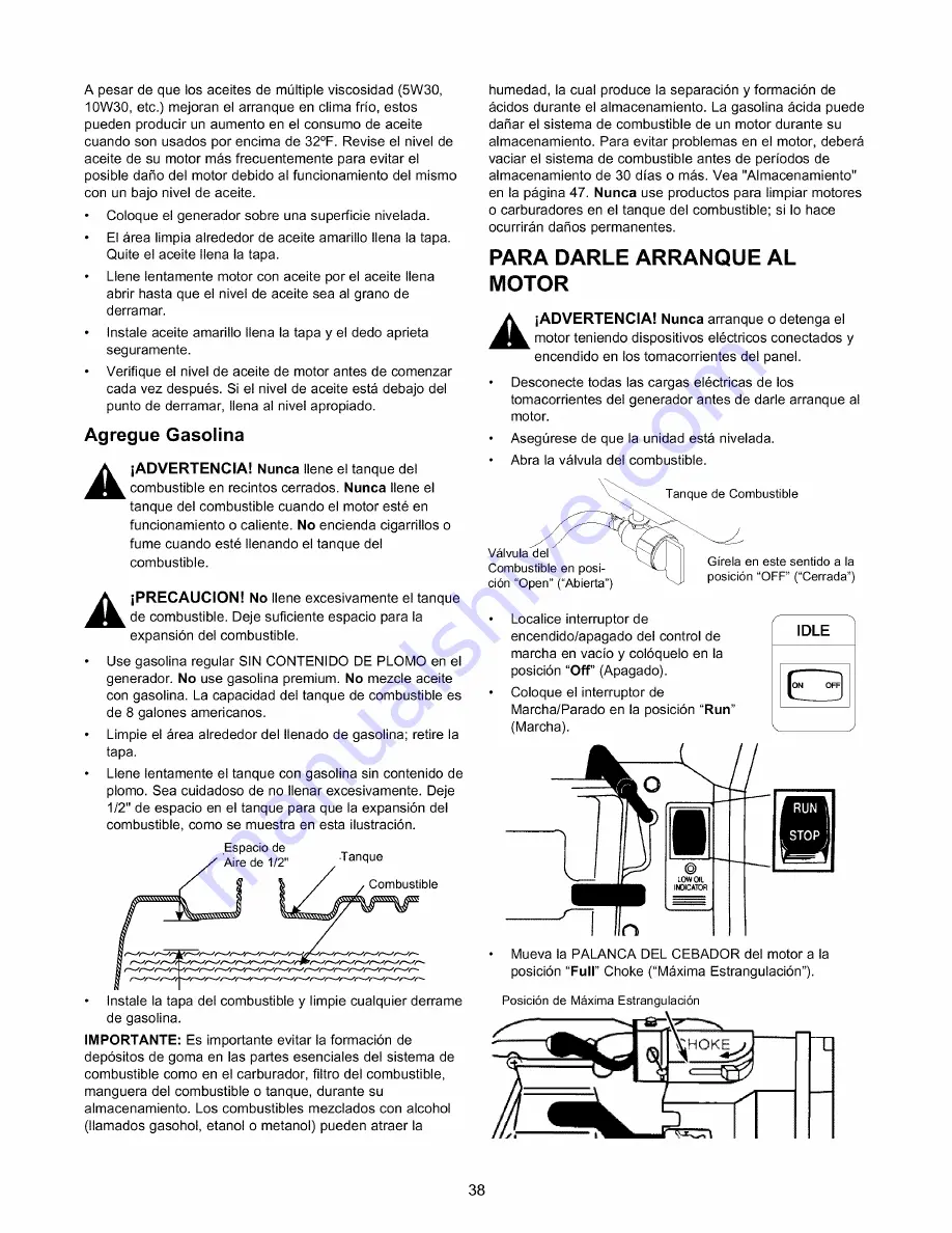 Craftsman 580.329180 Owner'S Manual Download Page 38