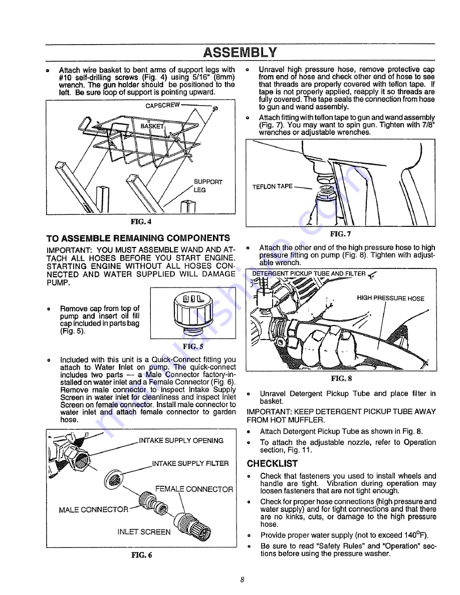 Craftsman 580.751781 Owner'S Manual Download Page 8