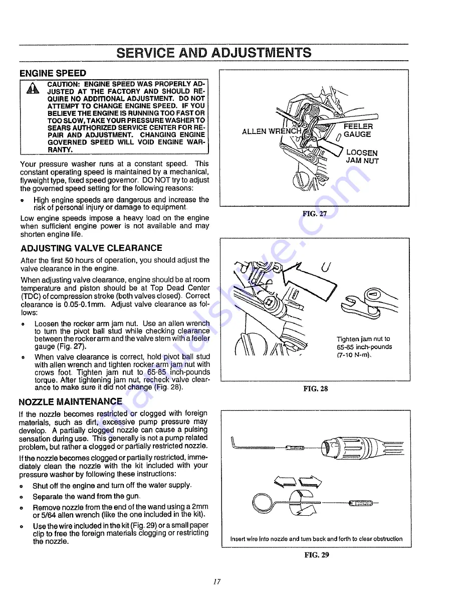 Craftsman 580.751781 Owner'S Manual Download Page 17