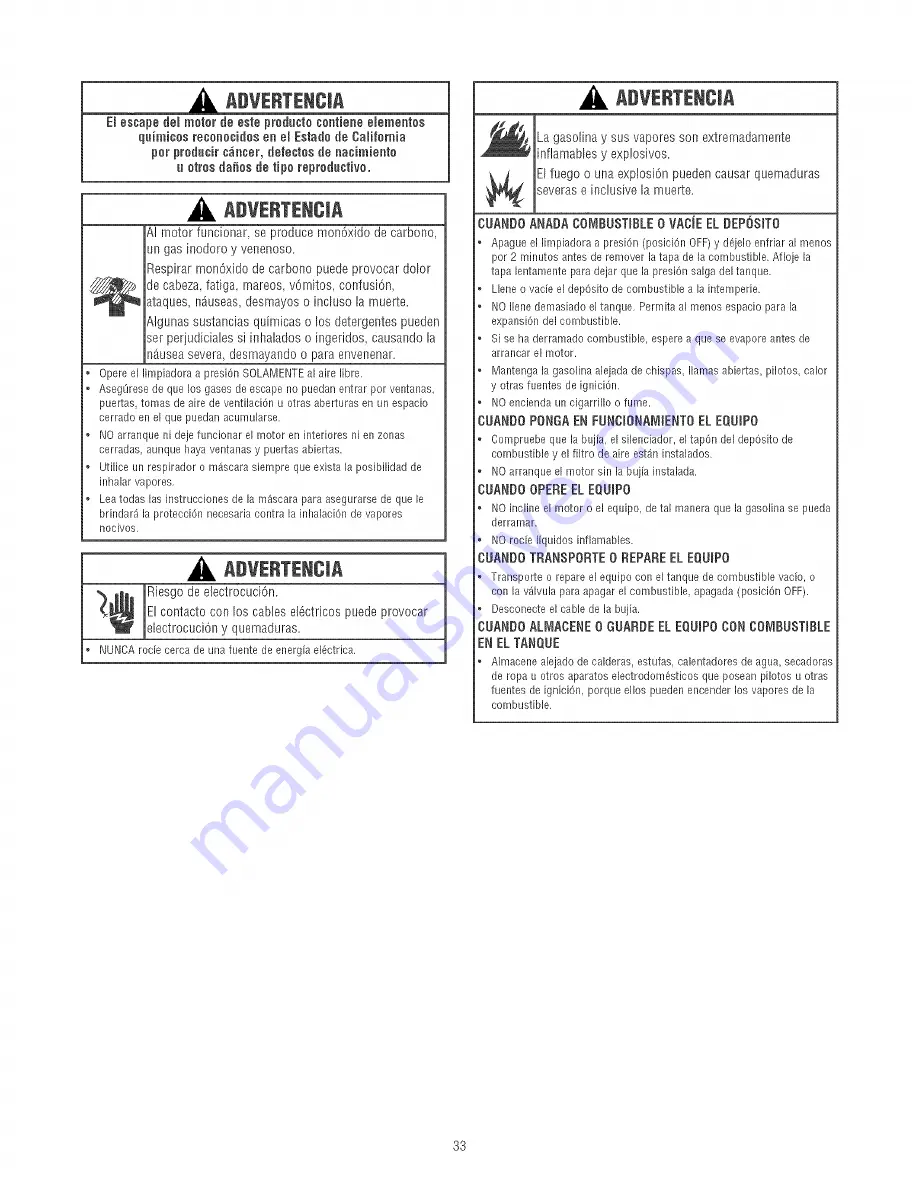 Craftsman 580.752160 Operator'S Manual Download Page 33