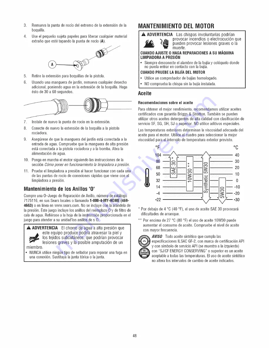 Craftsman 580.752561 Скачать руководство пользователя страница 48