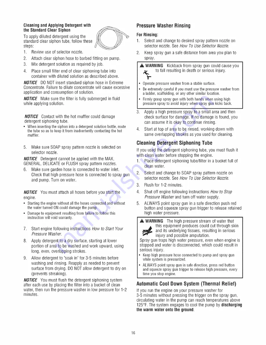 Craftsman 580.752591 Operator'S Manual Download Page 16