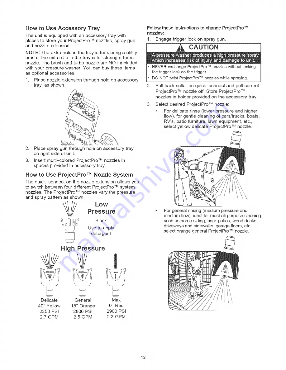 Craftsman 580.752710 Owner'S Manual Download Page 12