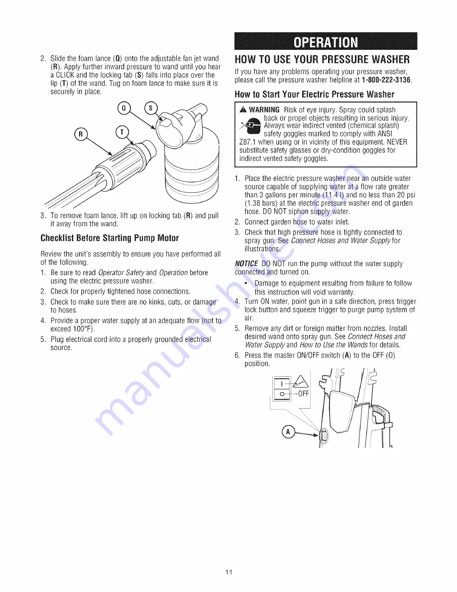 Craftsman 580.752850 Operator'S Manual Download Page 11