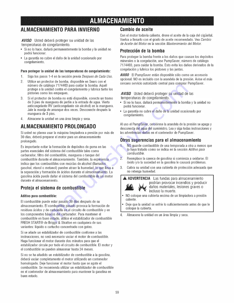 Craftsman 580.752890 Operator'S Manual Download Page 59