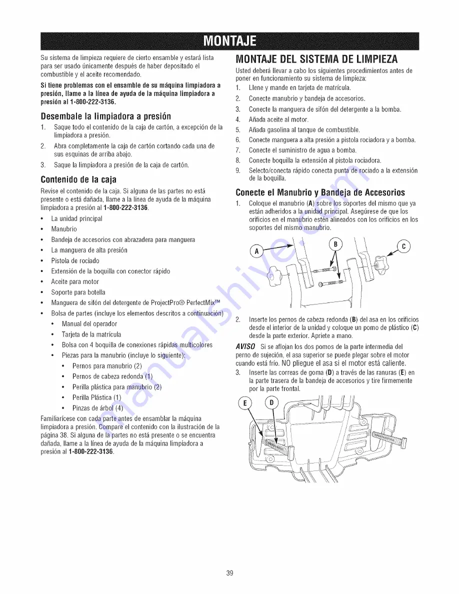 Craftsman 580.752921 Operator'S Manual Download Page 39