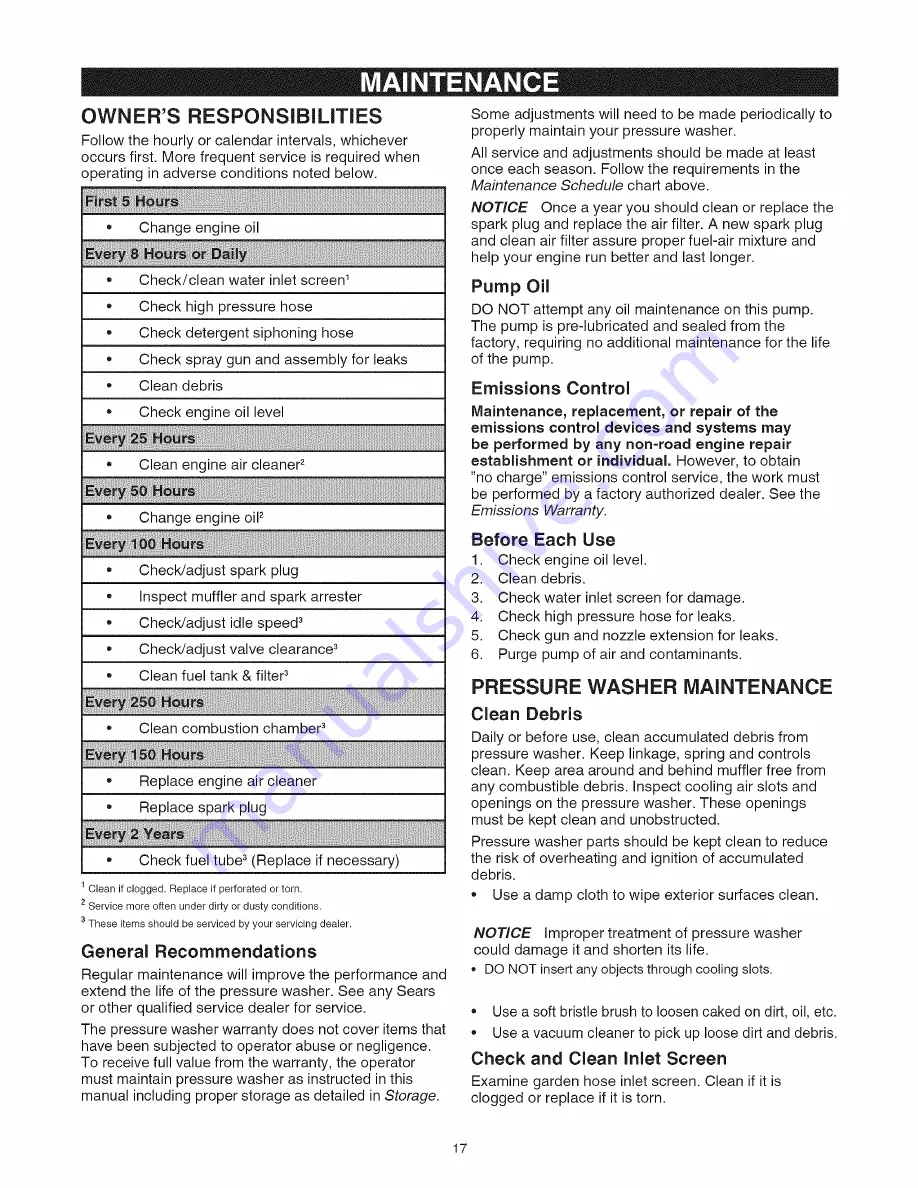 Craftsman 580.754910 Скачать руководство пользователя страница 17