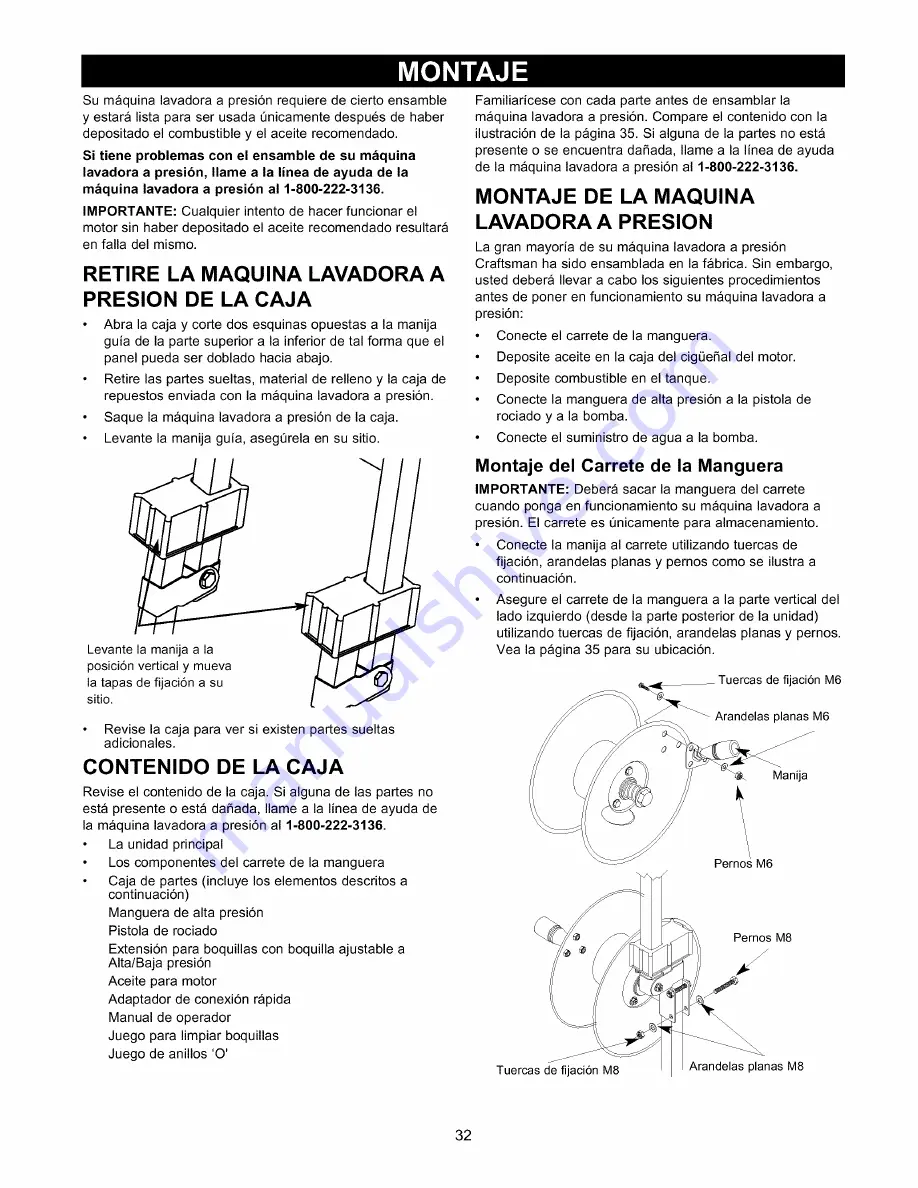 Craftsman 580.768320 Operator'S Manual Download Page 32