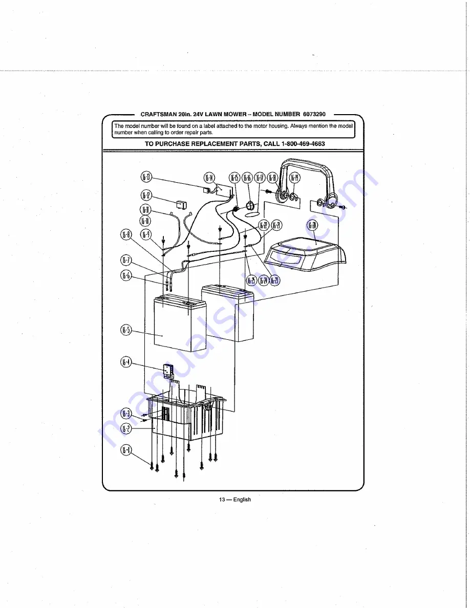 Craftsman 6073290 Operator'S Manual Download Page 13