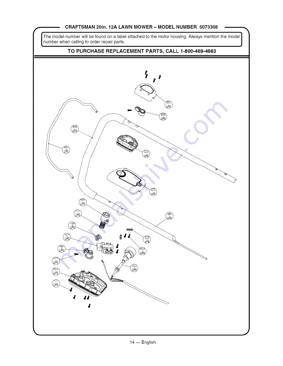 Craftsman 6073308 Operator'S Manual Download Page 14