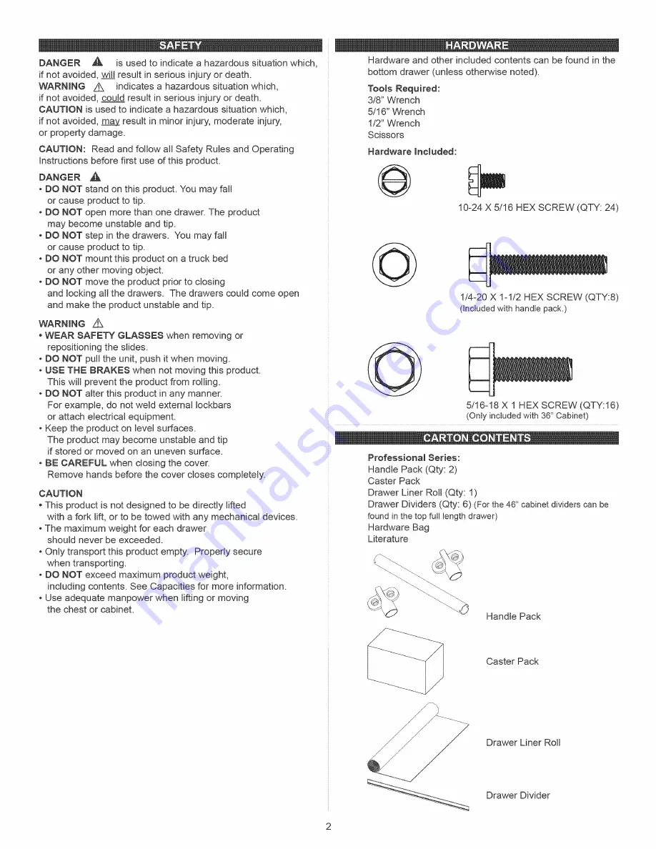 Craftsman 706.0 Скачать руководство пользователя страница 2