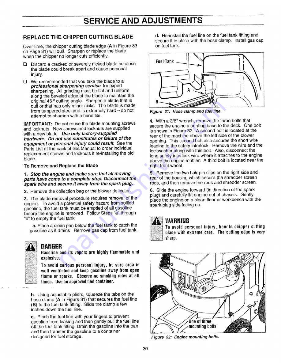 Craftsman 79960 Owner'S Manual Download Page 30