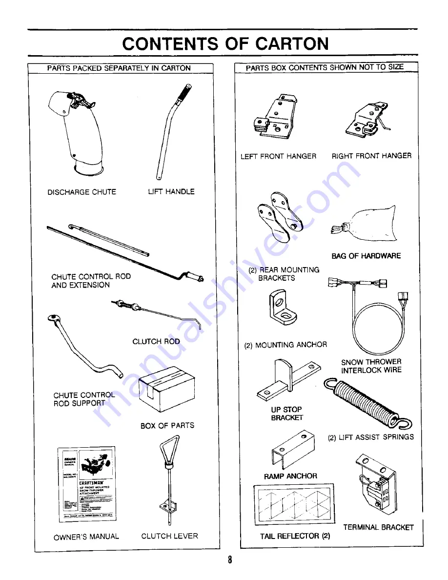 Craftsman 842.240511 Owner'S Manual Download Page 8