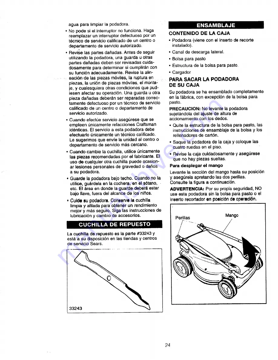 Craftsman 900.370520 Скачать руководство пользователя страница 24