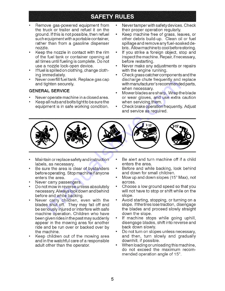 Craftsman 917.203780 Operator'S Manual Download Page 5