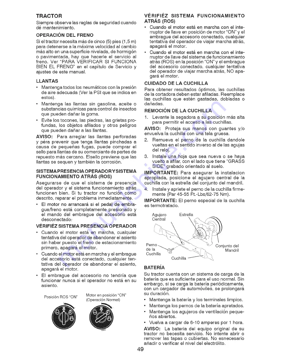 Craftsman 917.203780 Operator'S Manual Download Page 49