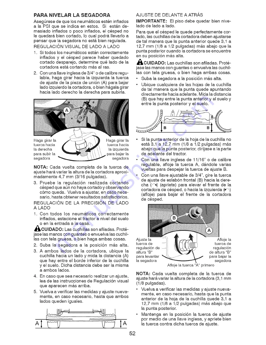 Craftsman 917.20380 Operator'S Manual Download Page 52