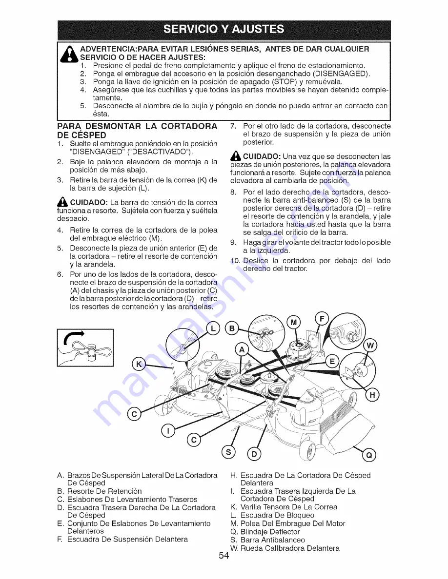 Craftsman 917.20391 Operator'S Manual Download Page 54