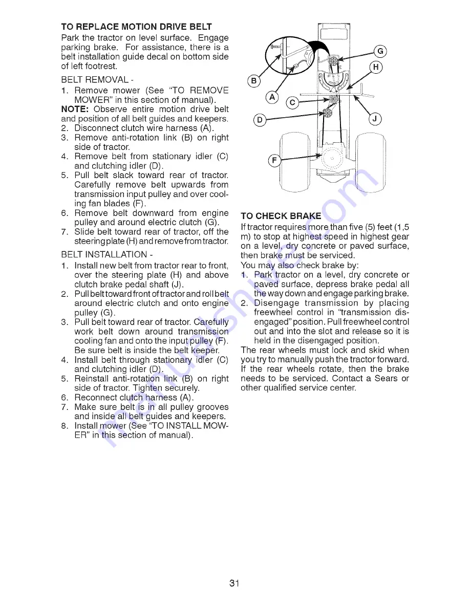 Craftsman 917.20403 Operator'S Manual Download Page 31